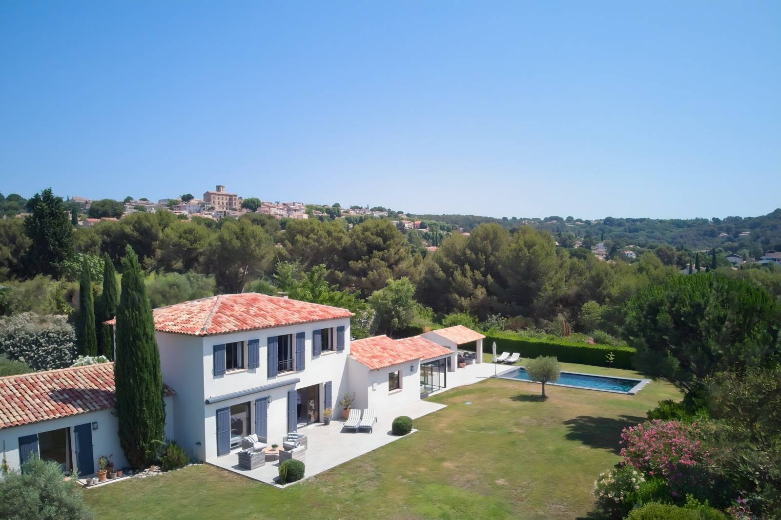 environement campagne et village en vue