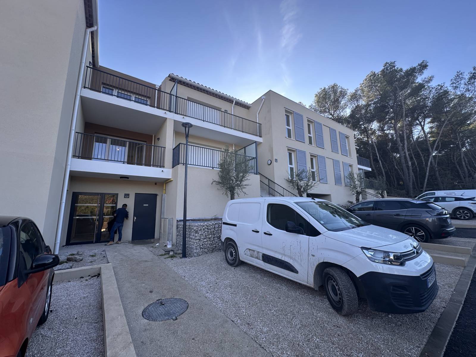 la façade de l'immeuble