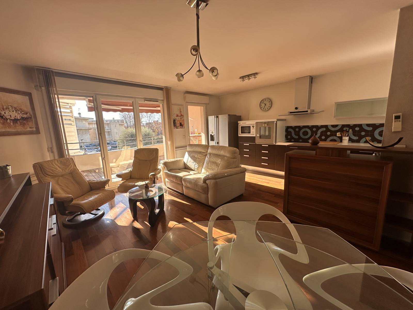 la profondeur du séjour plein sud