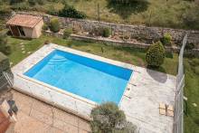 Vue aérienne de la piscine 